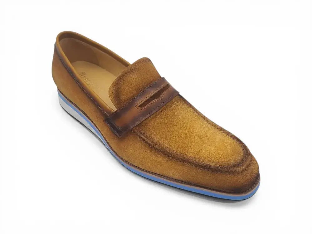 Stylish Suede Penny Loafer Carrucci