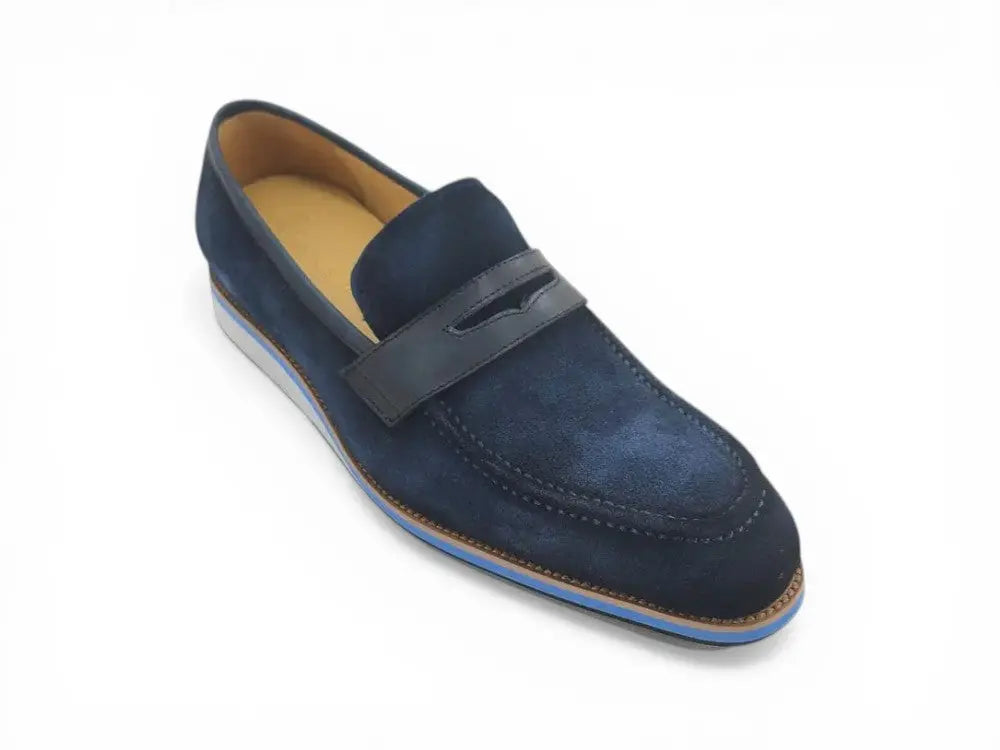 Stylish Suede Penny Loafer Carrucci