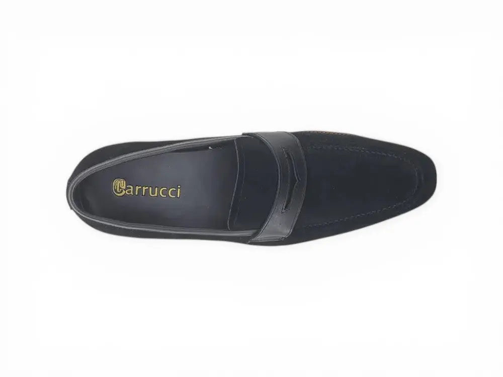 Stylish Suede Penny Loafer Carrucci