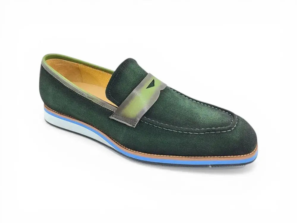 Stylish Suede Penny Loafer Carrucci