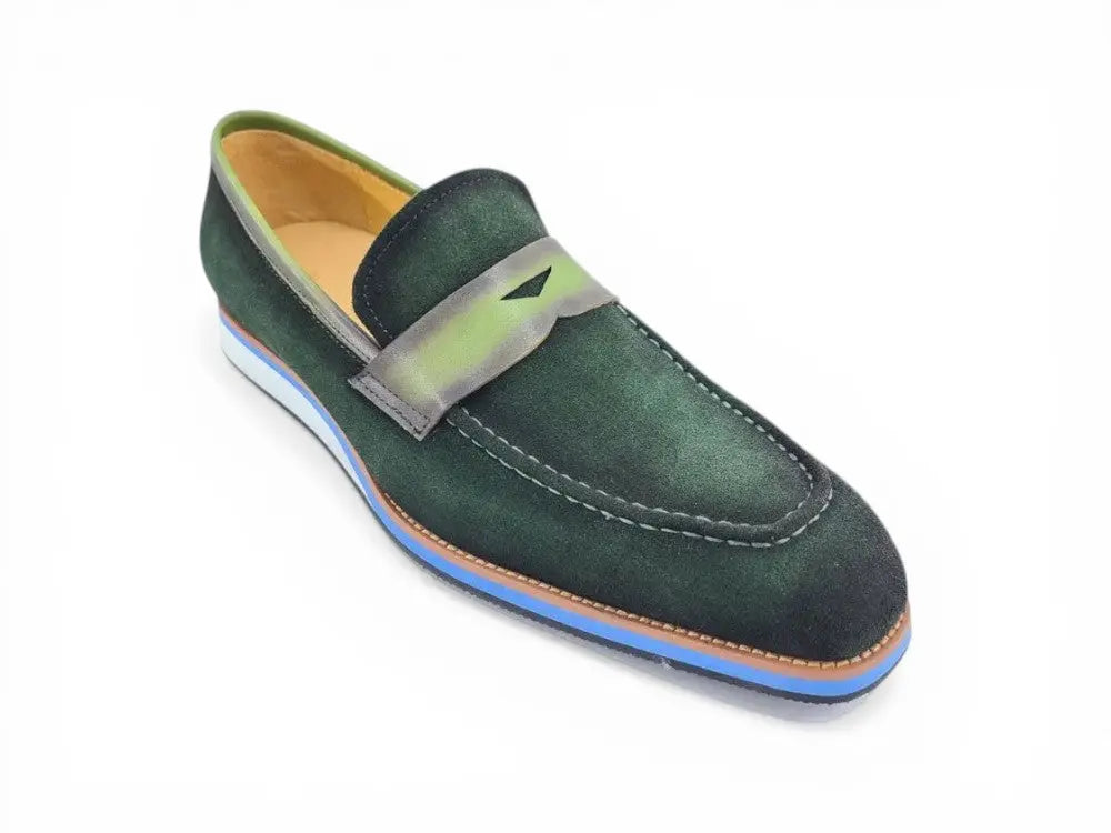 Stylish Suede Penny Loafer Carrucci