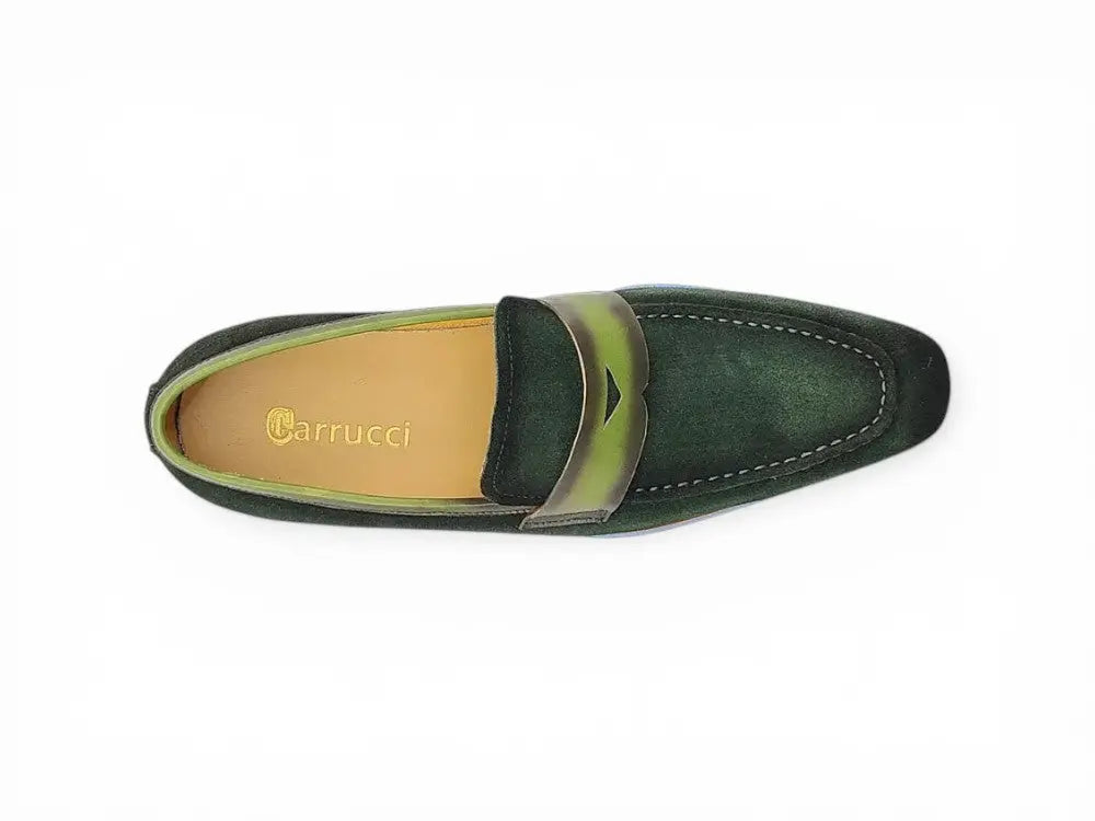 Stylish Suede Penny Loafer Carrucci