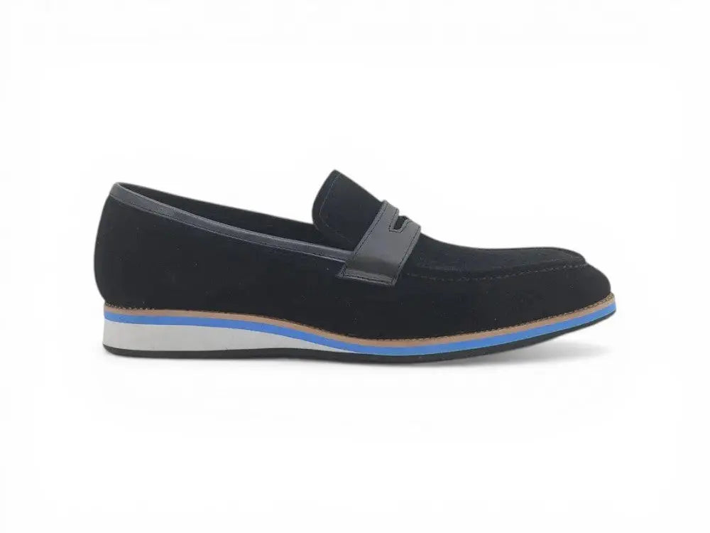 Stylish Suede Penny Loafer Carrucci
