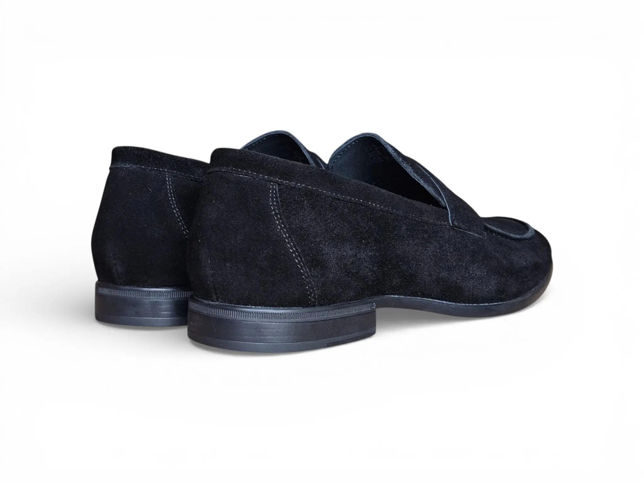 Suede Penny Loafer with Flexible Outsole Carrucci