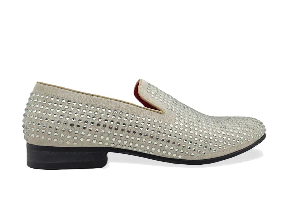 Suede Studs Formal Dress Shoes Carrucci