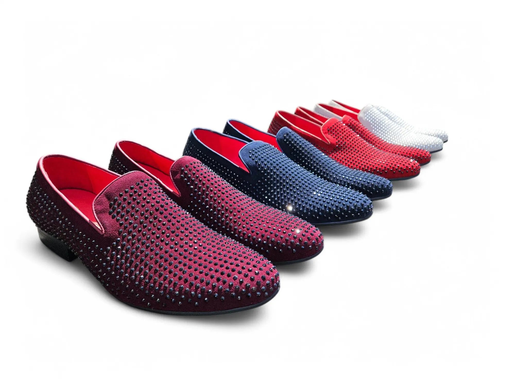 Suede Studs Formal Dress Shoes Carrucci