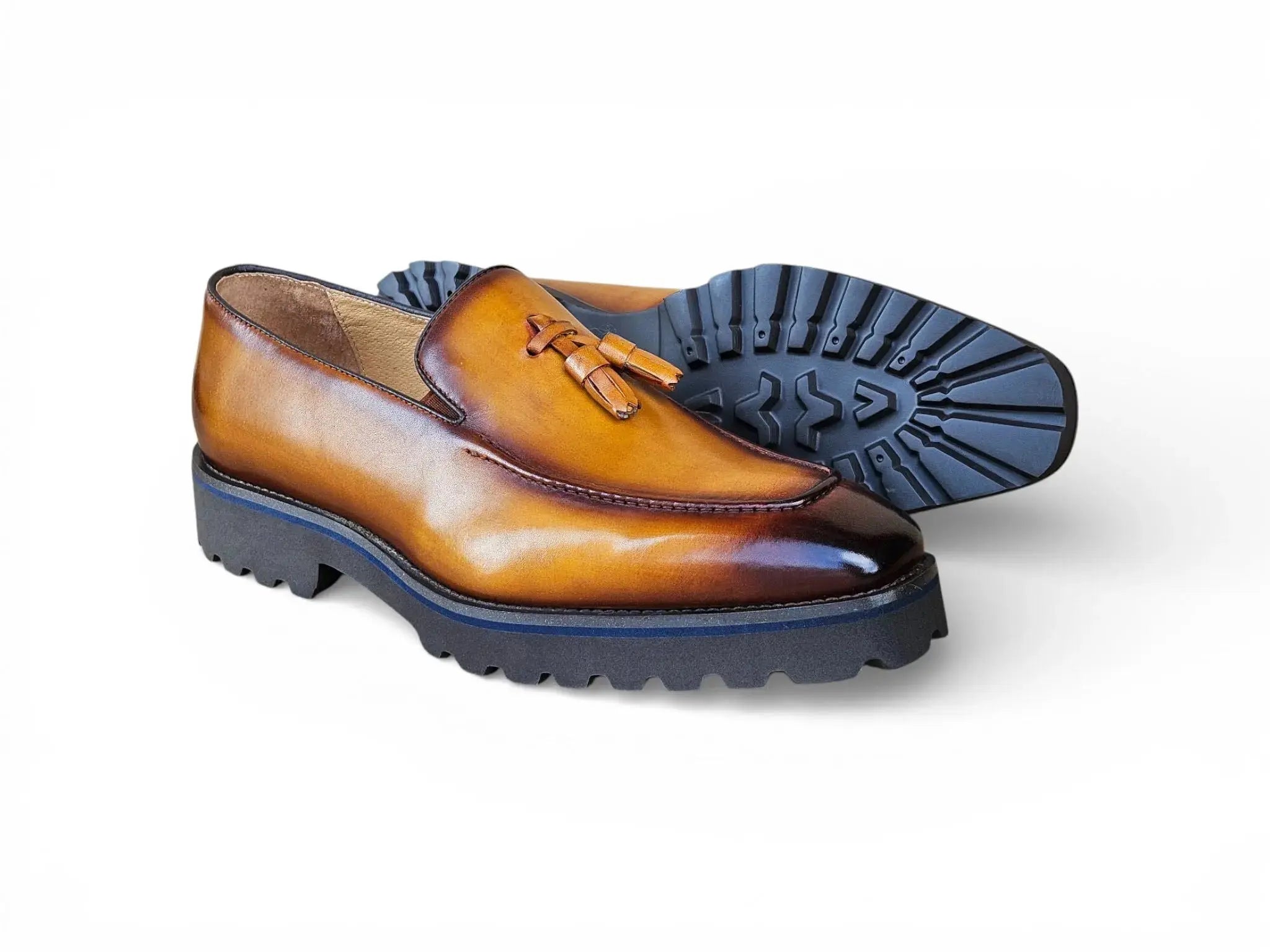 Tassel Loafer in Lug Sole Carrucci