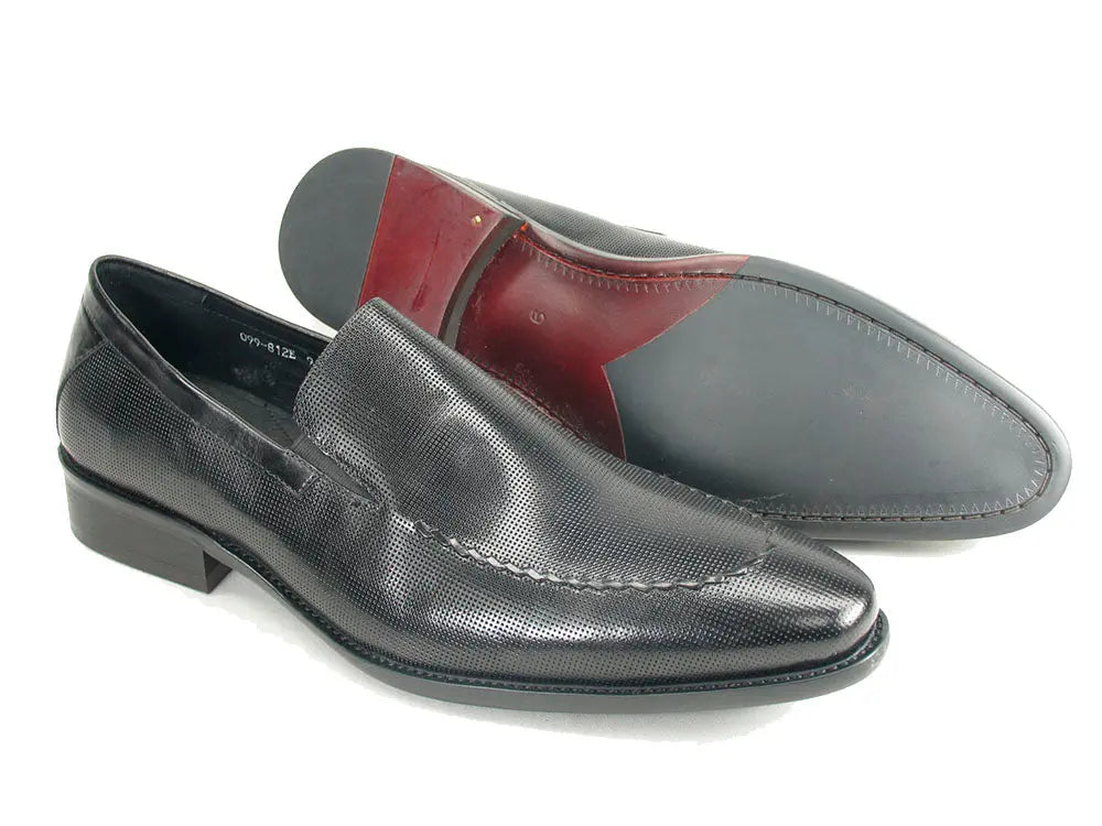 Textured Leather Loafer Carrucci