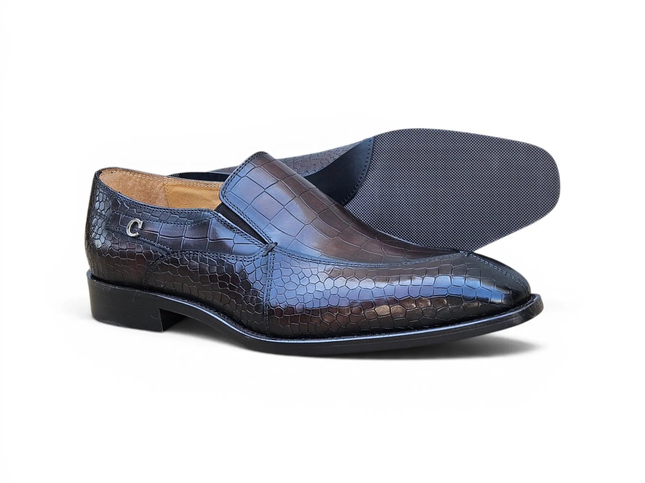 The Beaumont Embossed Loafer Carrucci