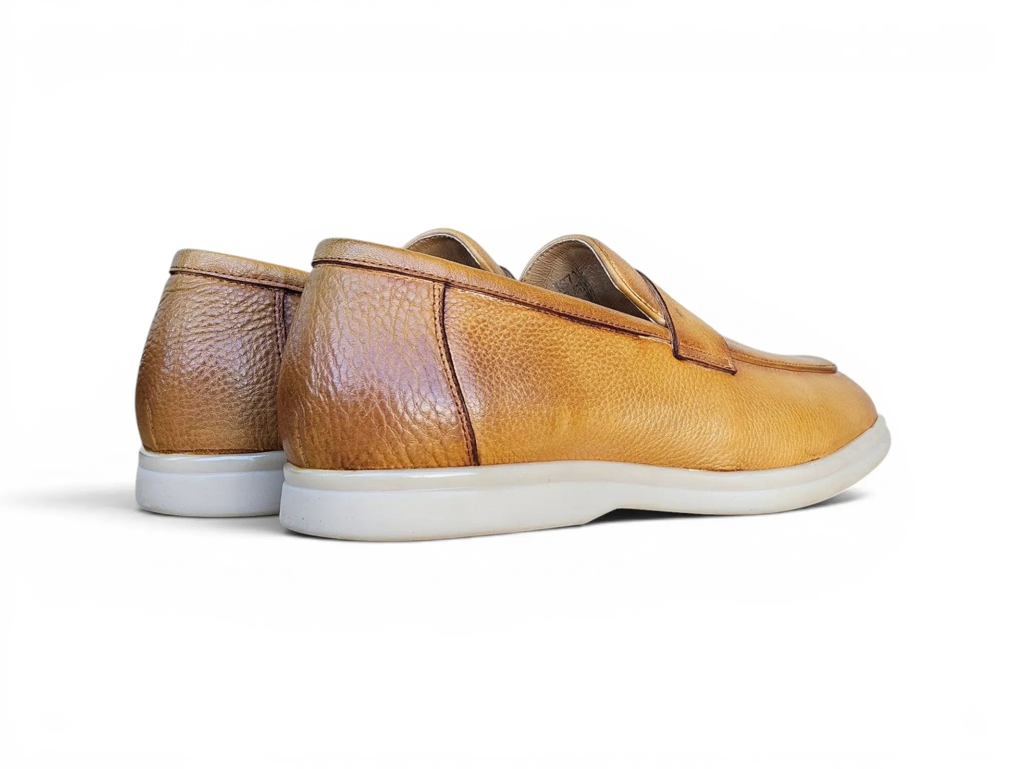Tumble Calfskin Penny Loafer Carrucci