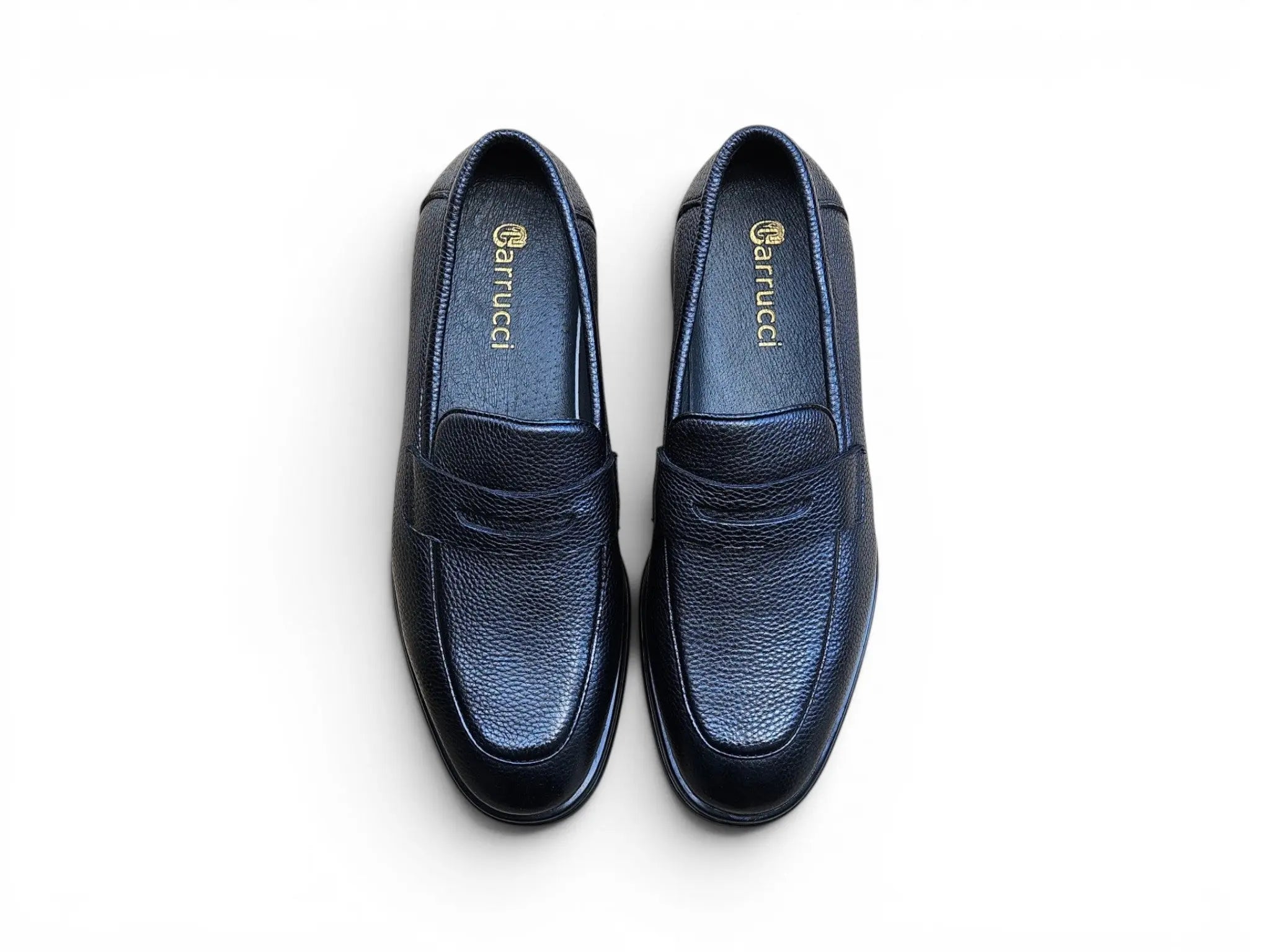 Tumble Calfskin Penny Loafer Carrucci