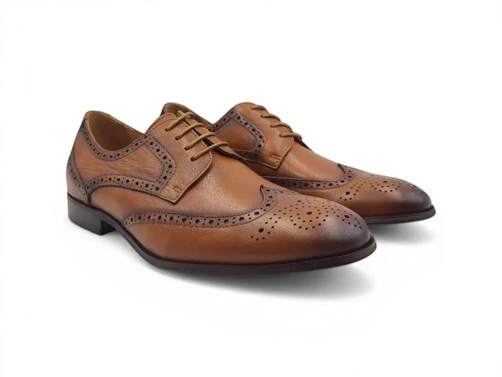 Tumbled Leather Blucher style Oxford with Flex Sole Carrucci
