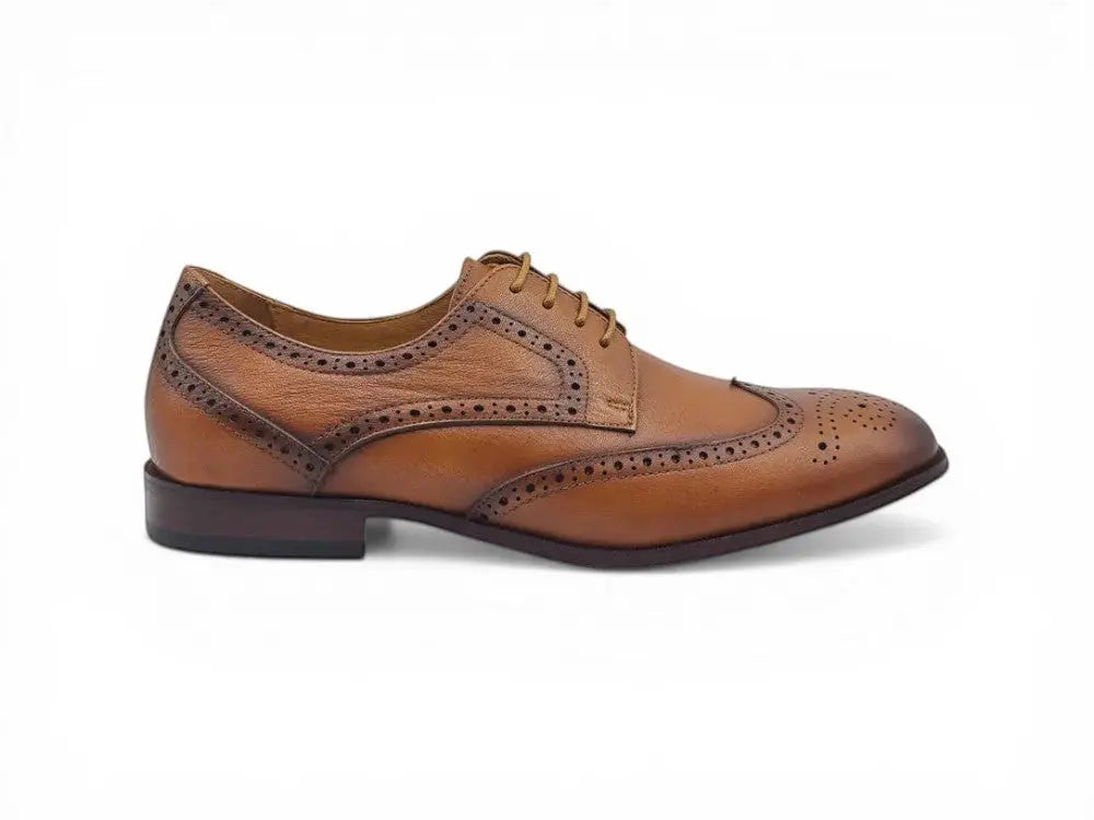Tumbled Leather Blucher style Oxford with Flex Sole Carrucci