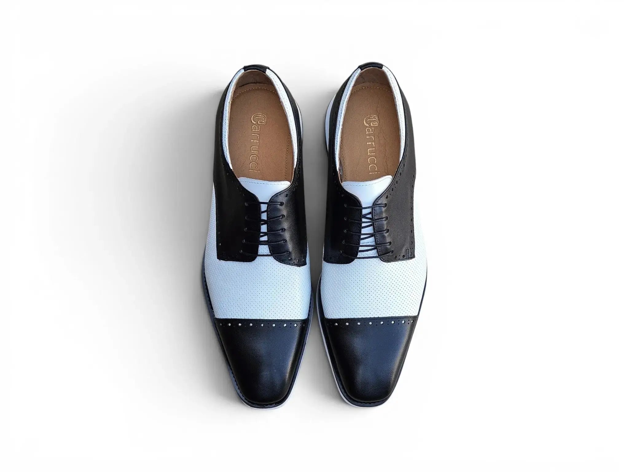 Two Tone Cap Toe Oxford Carrucci