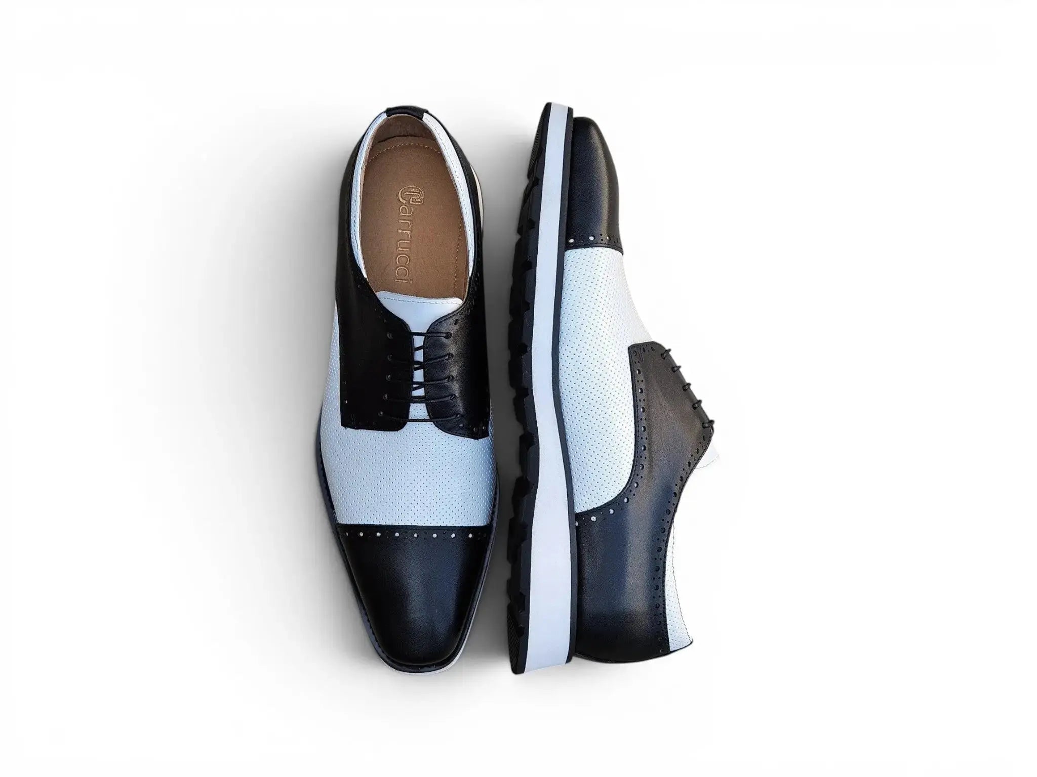 Two Tone Cap Toe Oxford Carrucci