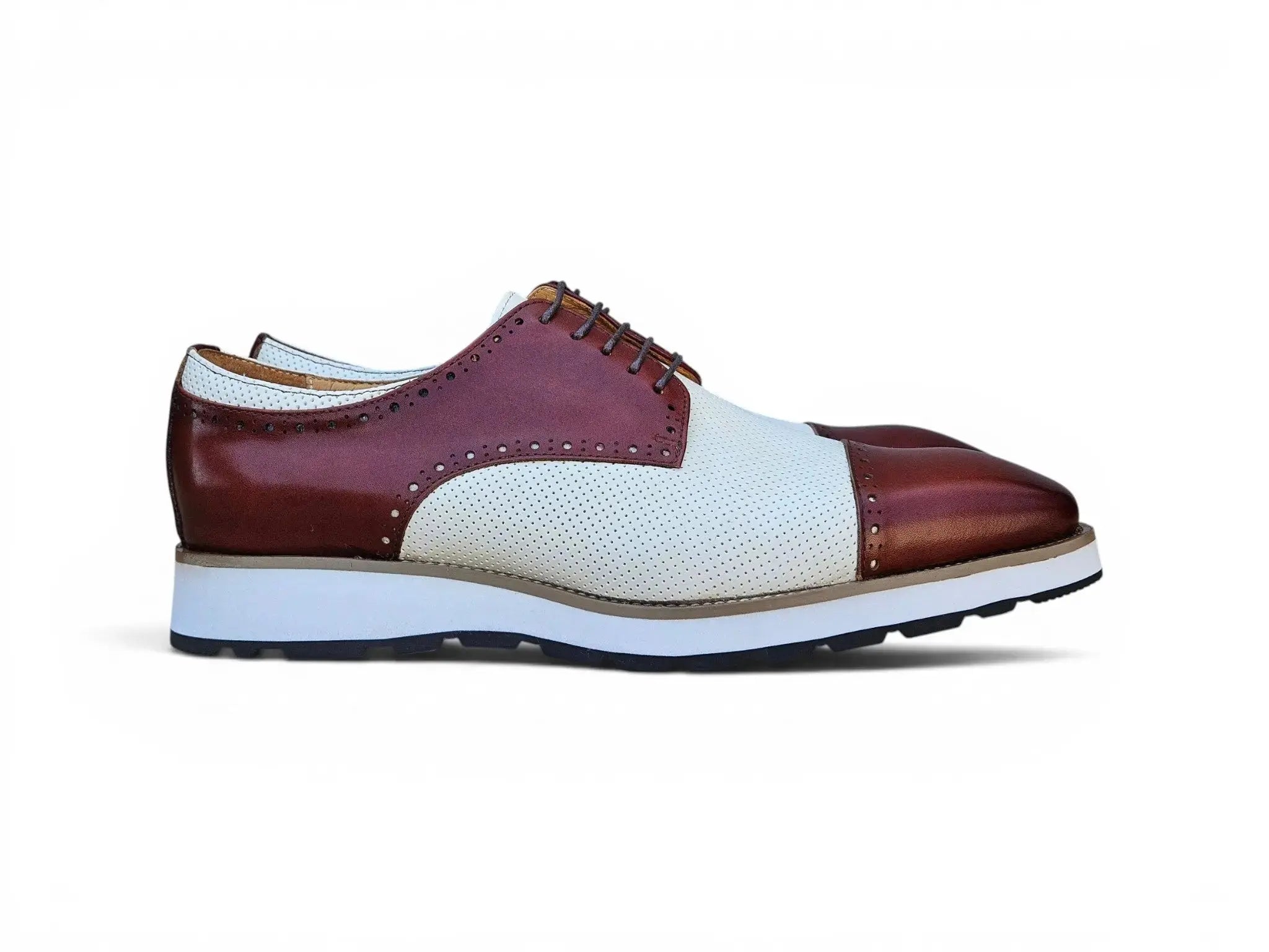 Two Tone Cap Toe Oxford Carrucci