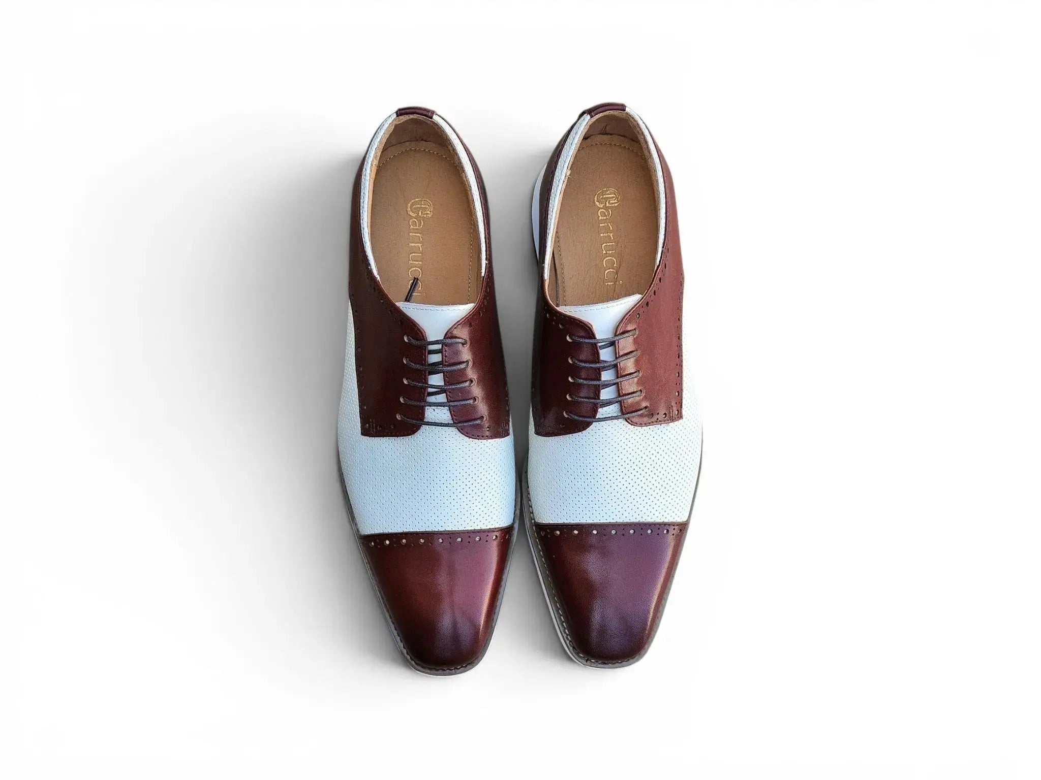 Two Tone Cap Toe Oxford Carrucci