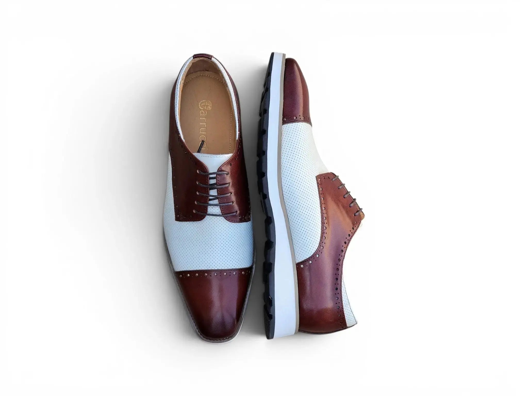 Two Tone Cap Toe Oxford Carrucci