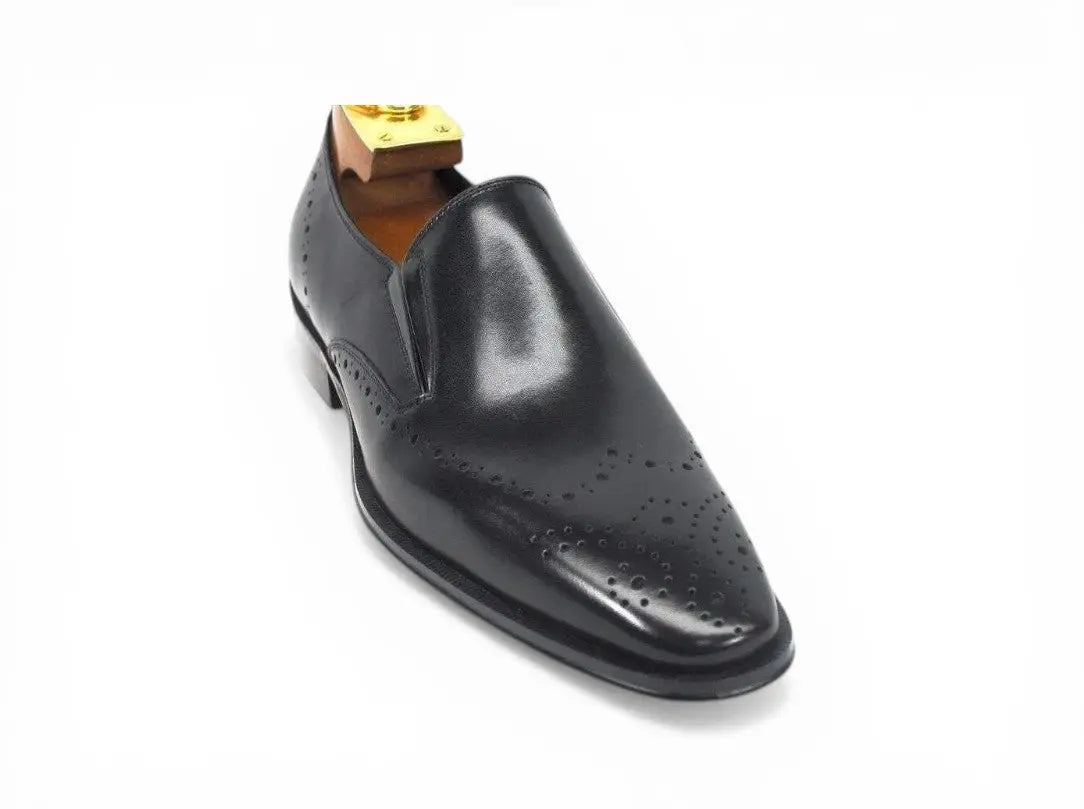Two Tone Leather Loafer Carrucci