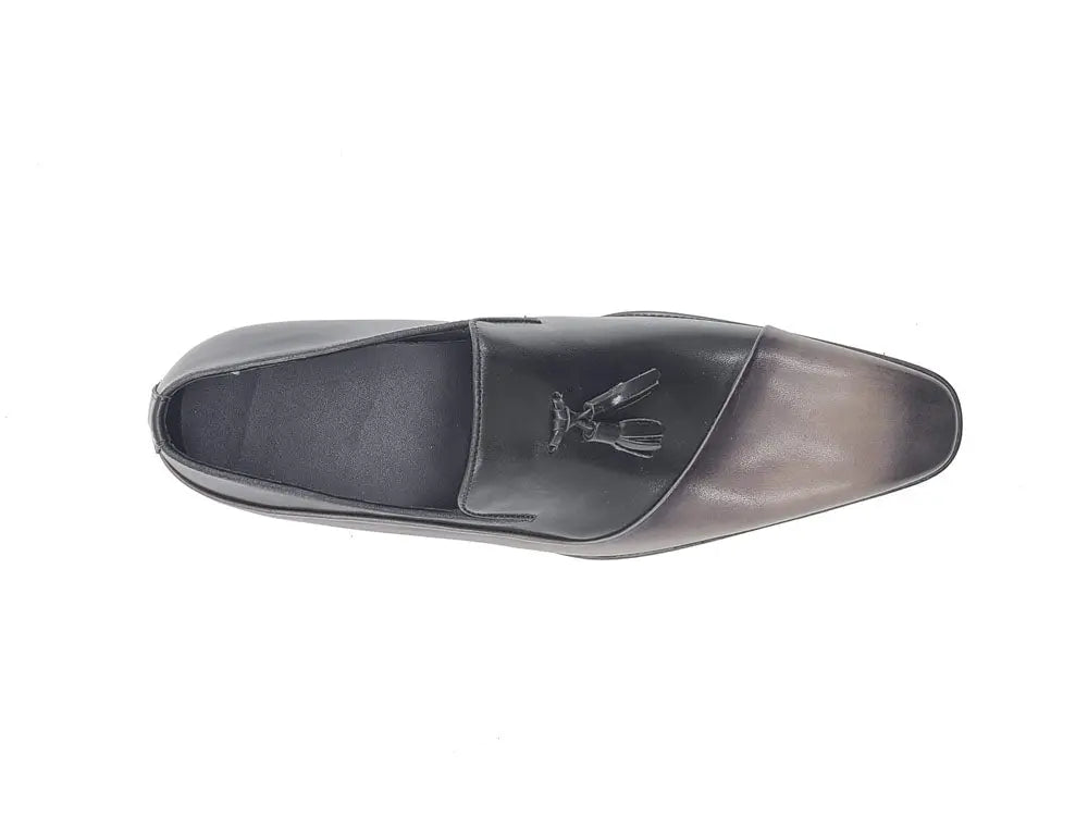Two Tone Tassel Loafer Carrucci
