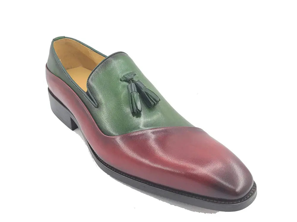 Two Tone Tassel Loafer Carrucci