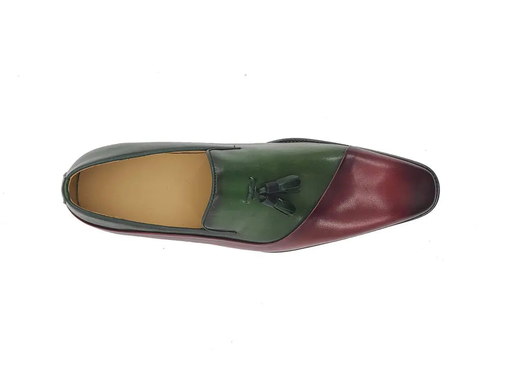 Two Tone Tassel Loafer Carrucci
