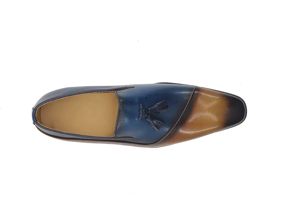 Two Tone Tassel Loafer Carrucci
