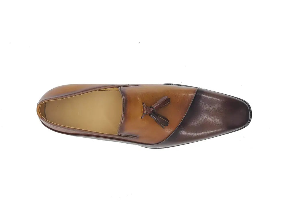 Two Tone Tassel Loafer Carrucci
