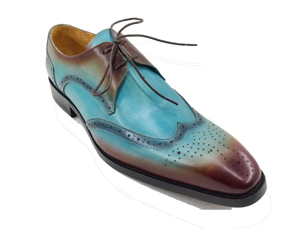 Two Tone Wingtip Blucher Oxford Carrucci