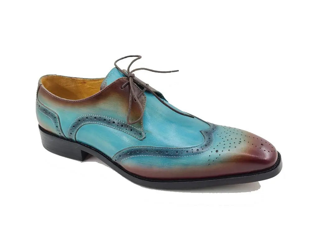 Two Tone Wingtip Blucher Oxford Carrucci