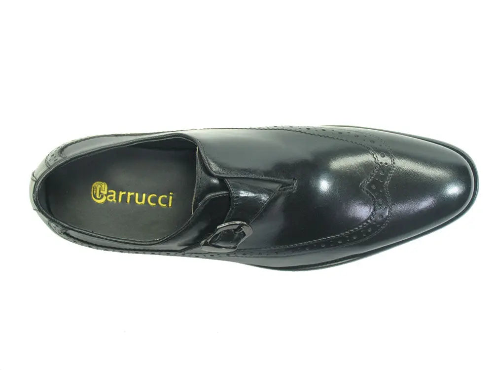 Two Tone Wingtip Buckle Loafer Carrucci