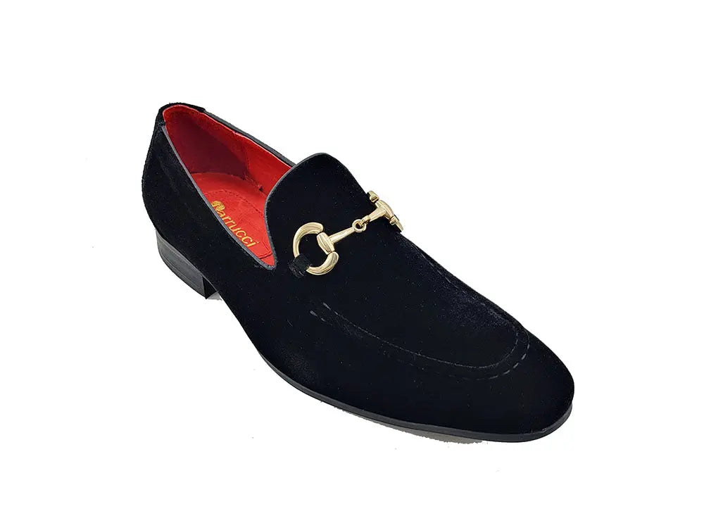 Velvet Buckle Loafer Carrucci