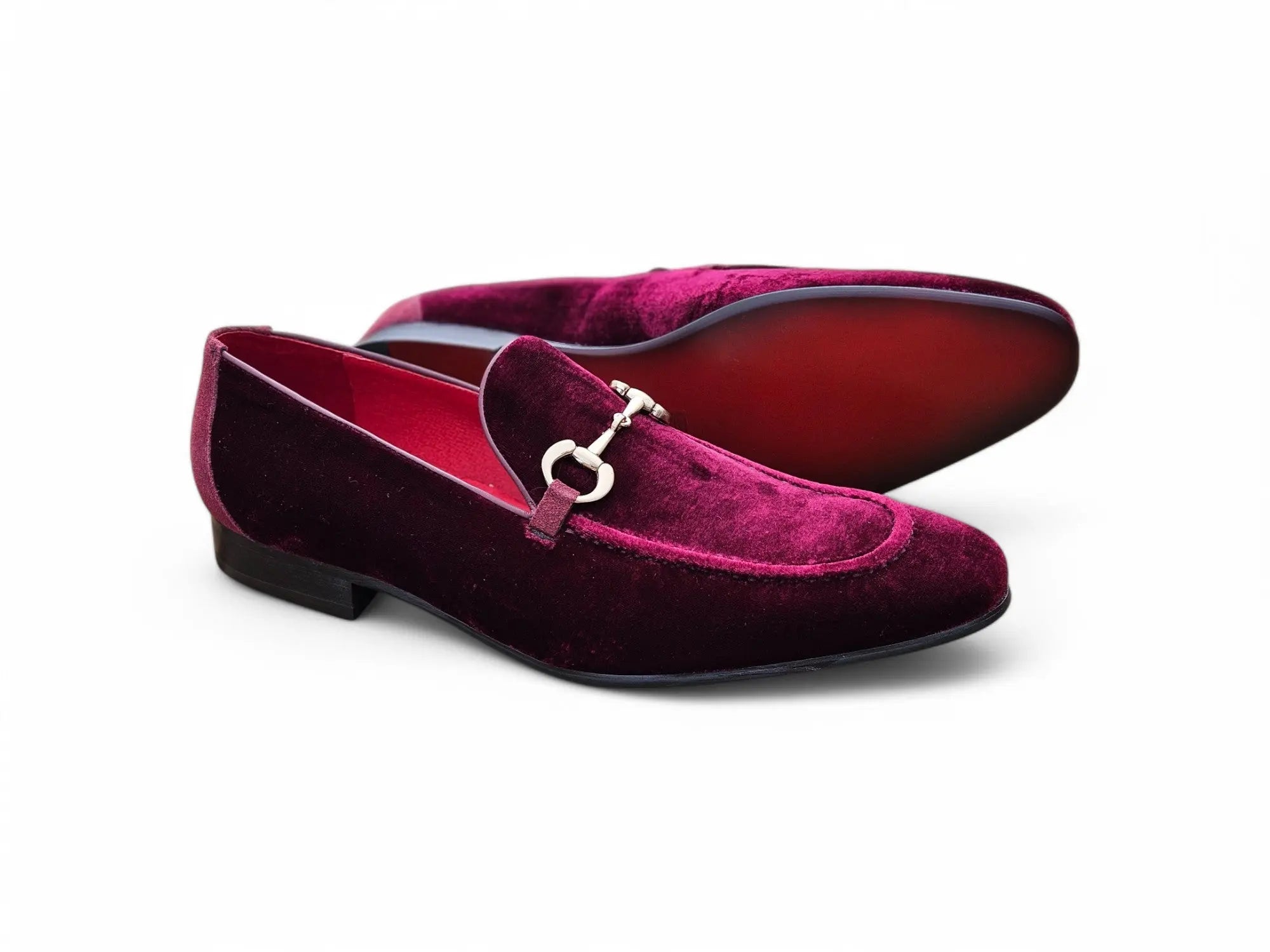 Velvet Buckle Loafer Carrucci