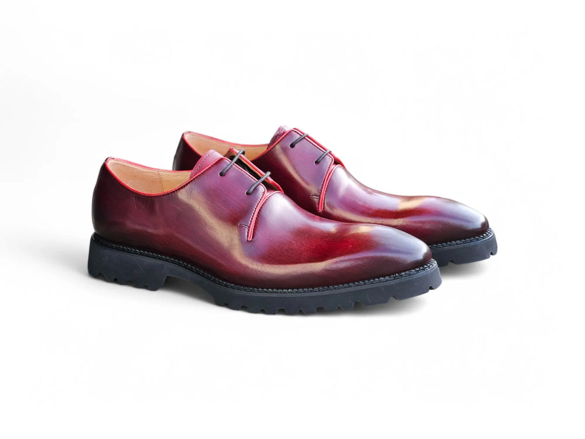 Whole Cut Derby With Lug Sole - Carrucci Shoes