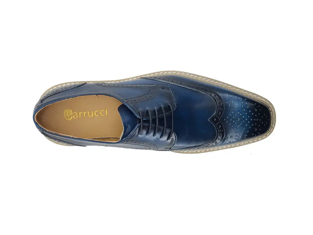 Wing-tip Blucher style Oxford with ligtweight sole Carrucci
