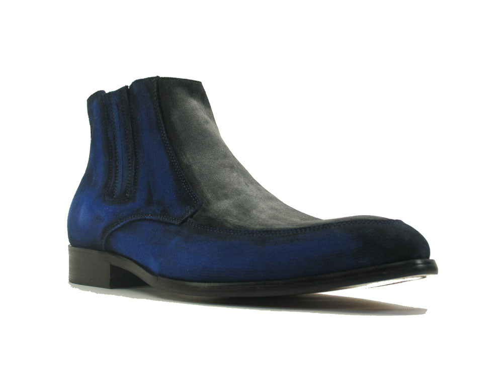 Two Tone Suede Chelsea Boots