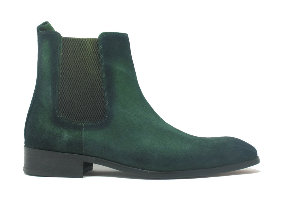 Leather Suede Chelsea High Boots