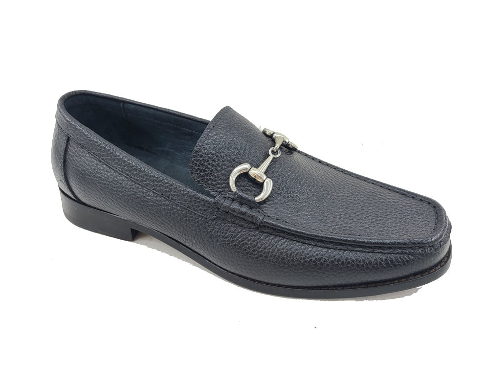 Victor Timeless Buckle Loafer in Leather Sole