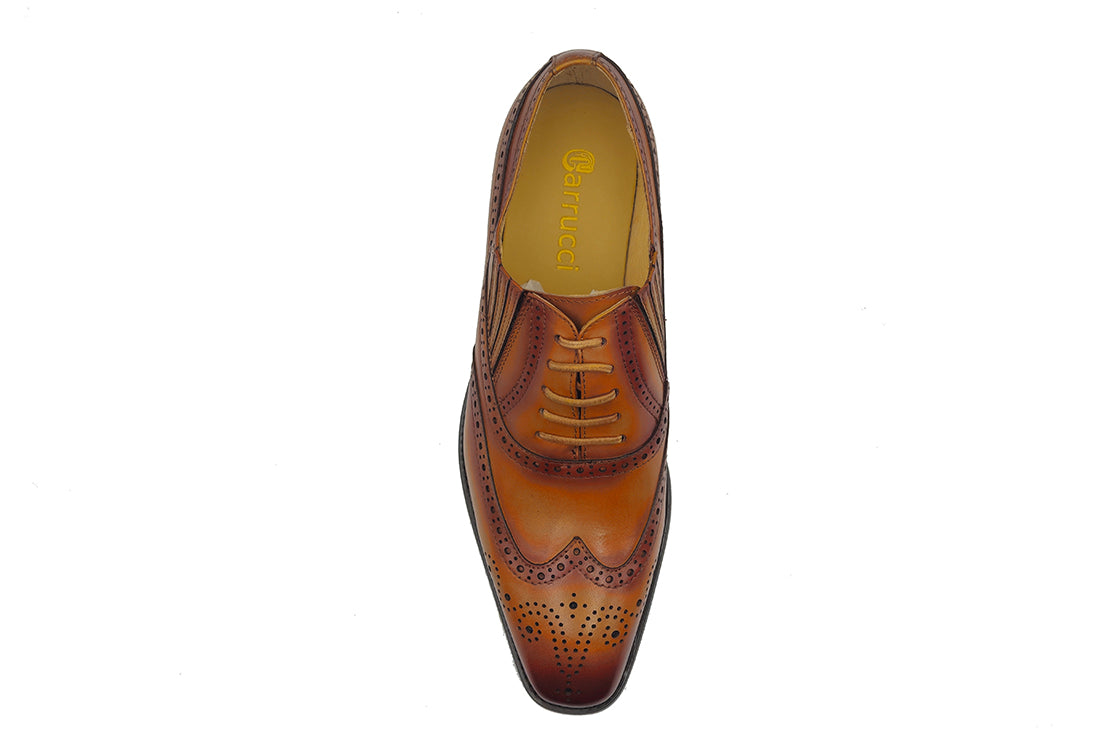 Mens slip on 2025 wingtip shoes