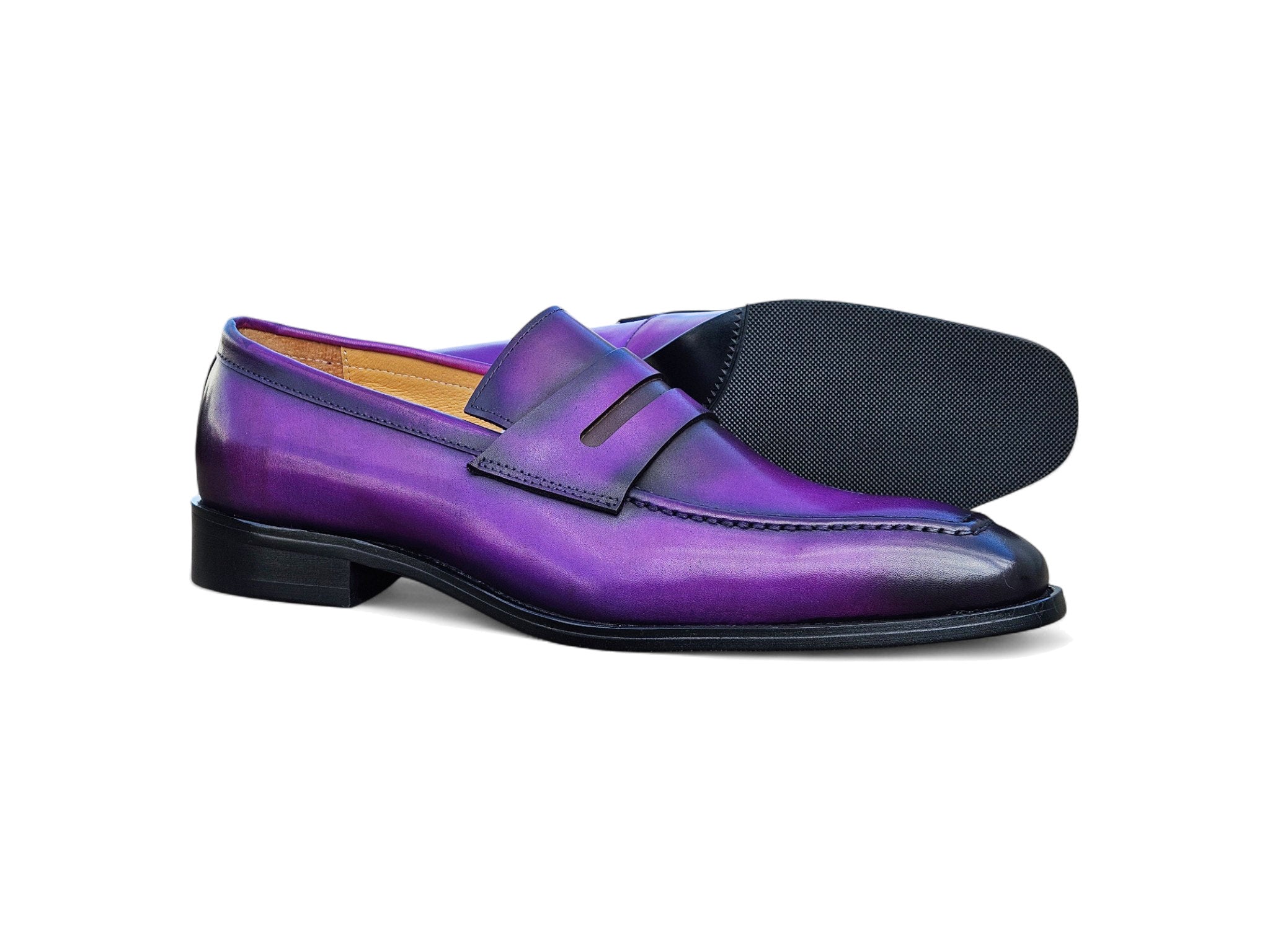 Patina Finished Penny Loafer Carrucci