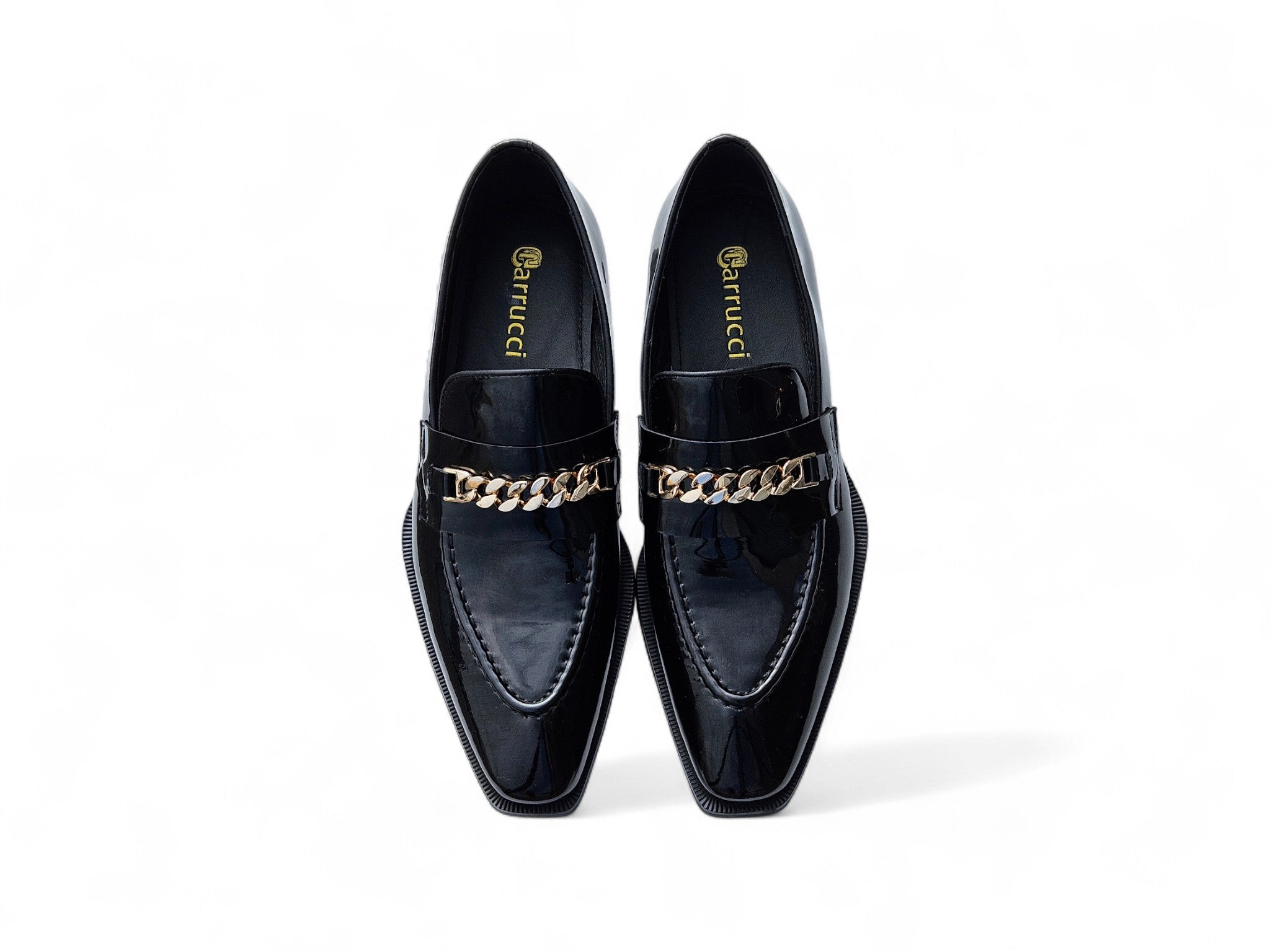 Amber Patent Leather Chain Loafer