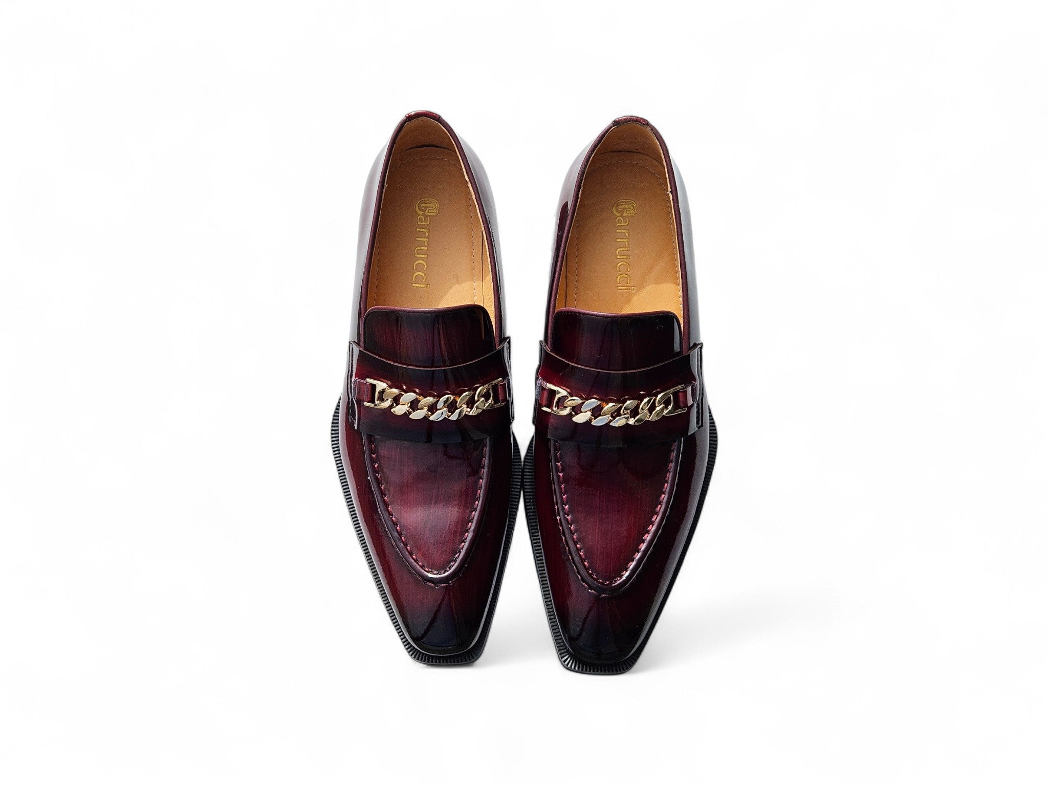 Amber Patent Leather Chain Loafer