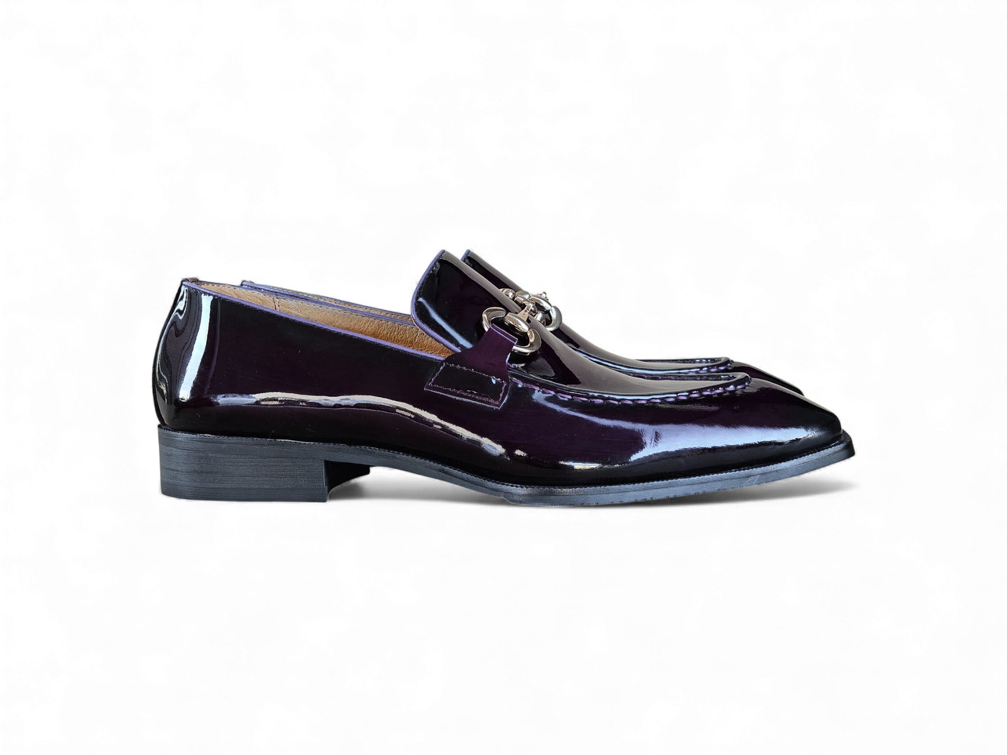 Patent Leather Buckle Loafer