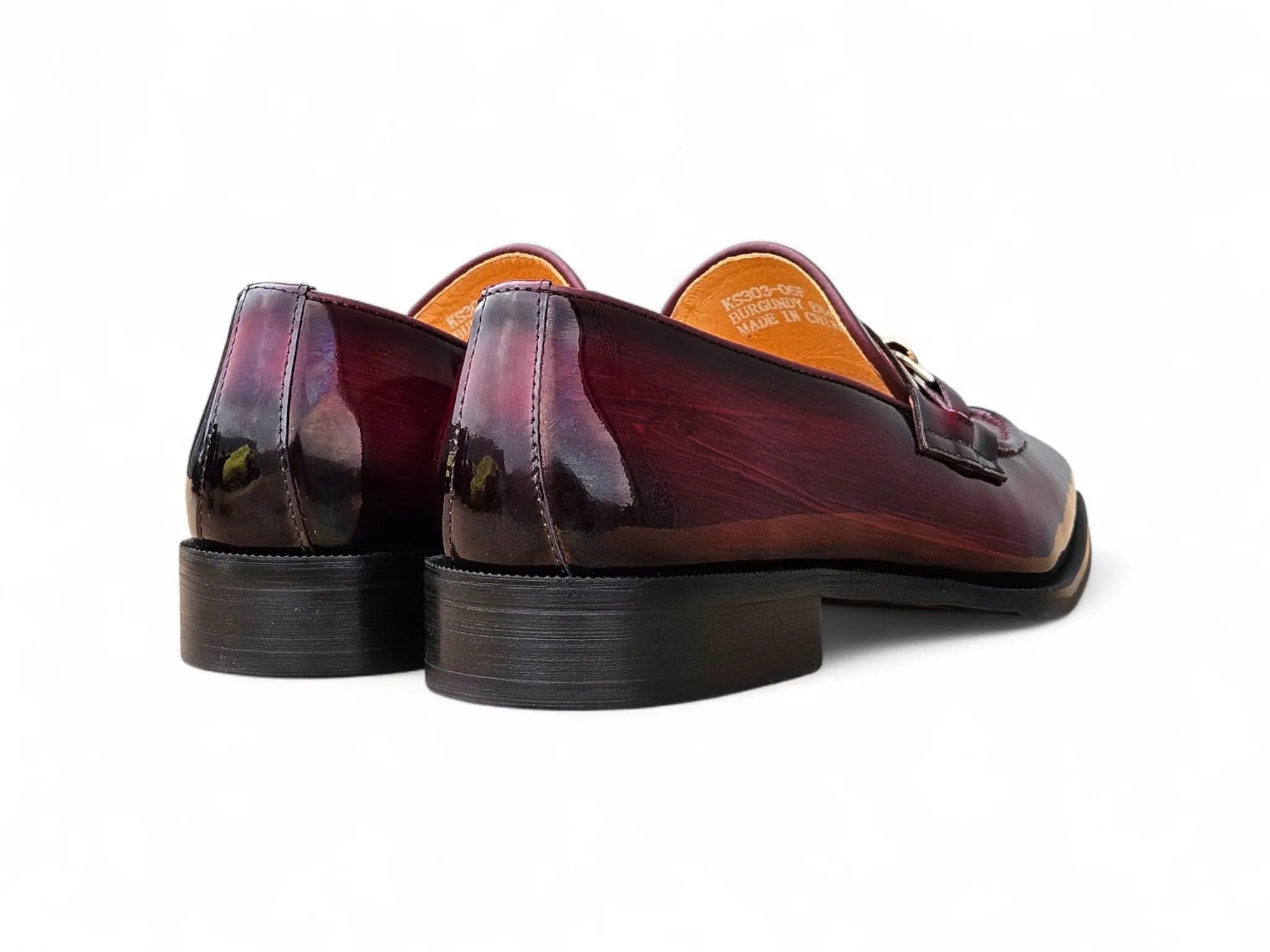 Amber Patent Leather Chain Loafer Carrucci
