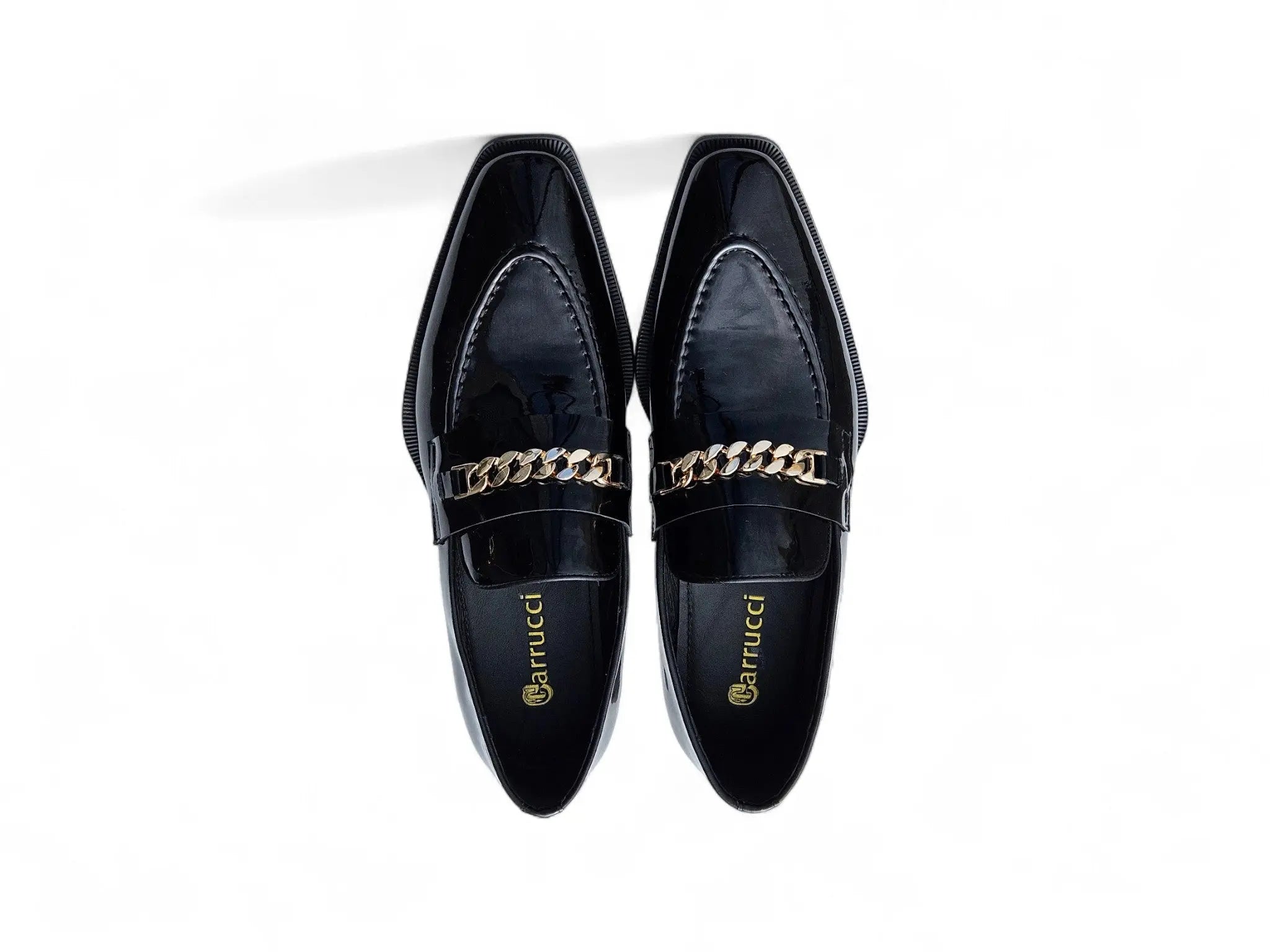 Amber Patent Leather Chain Loafer Carrucci