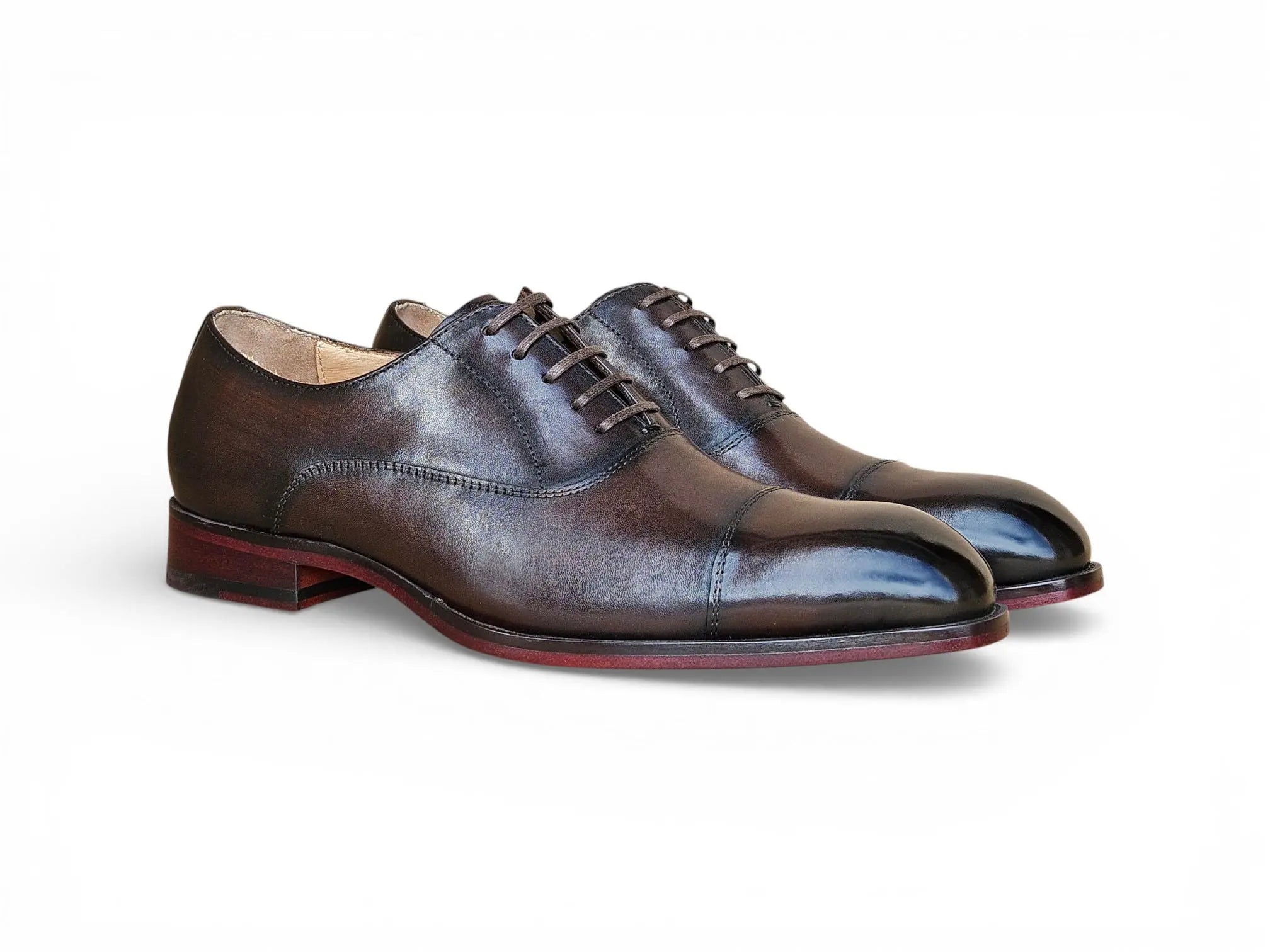 Avon Cap Toe Oxford in Leather Sole Carrucci