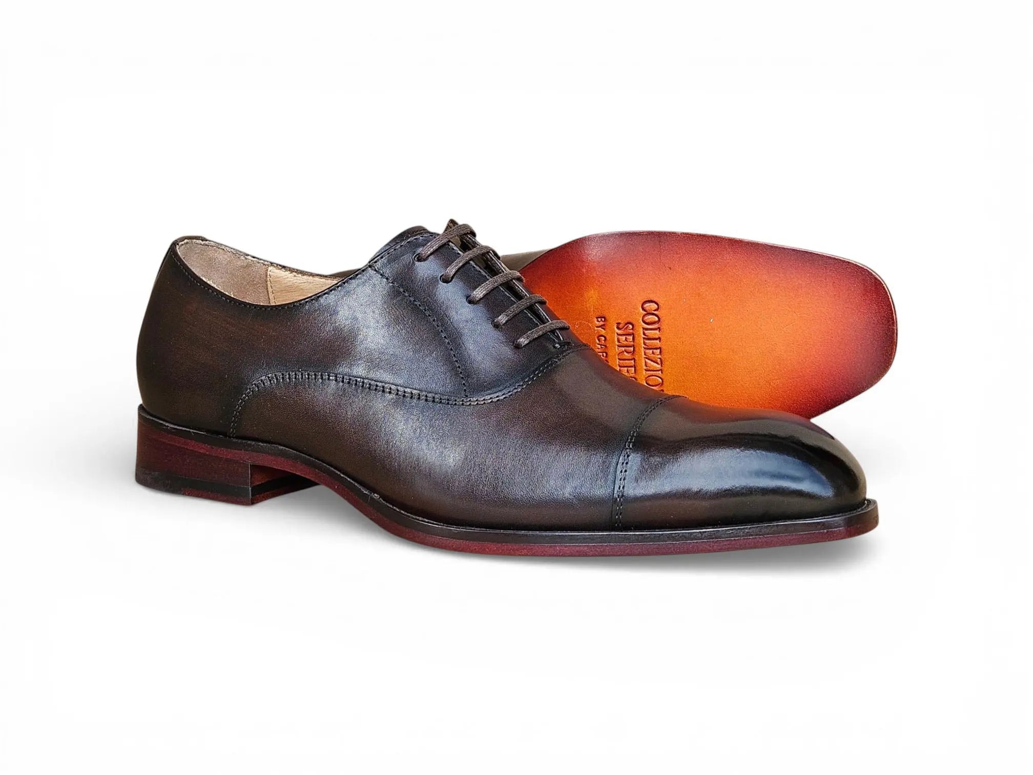 Avon Cap Toe Oxford in Leather Sole Carrucci