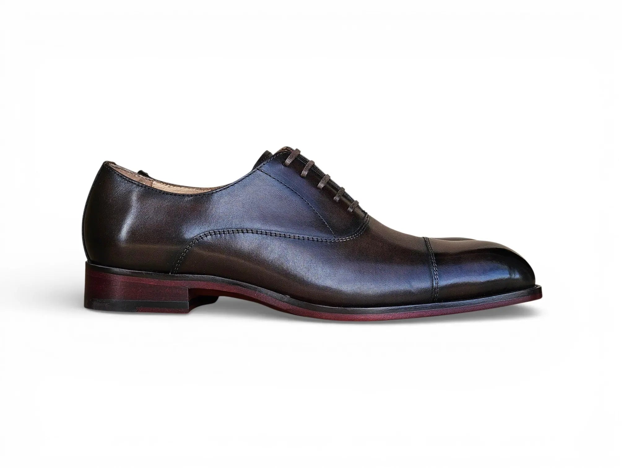 Avon Cap Toe Oxford in Leather Sole Carrucci