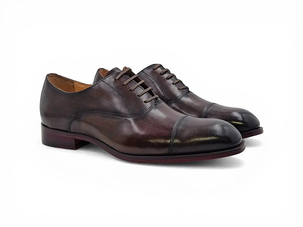 Avon Cap Toe Oxford in Leather Sole Navy / 10.5
