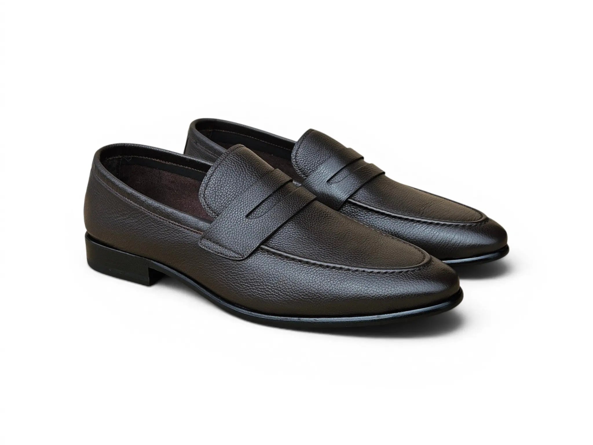 Axel Penny Loafer Tumble Leather Carrucci